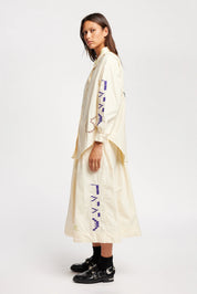 Universe Embroidered Skirt - Ecru