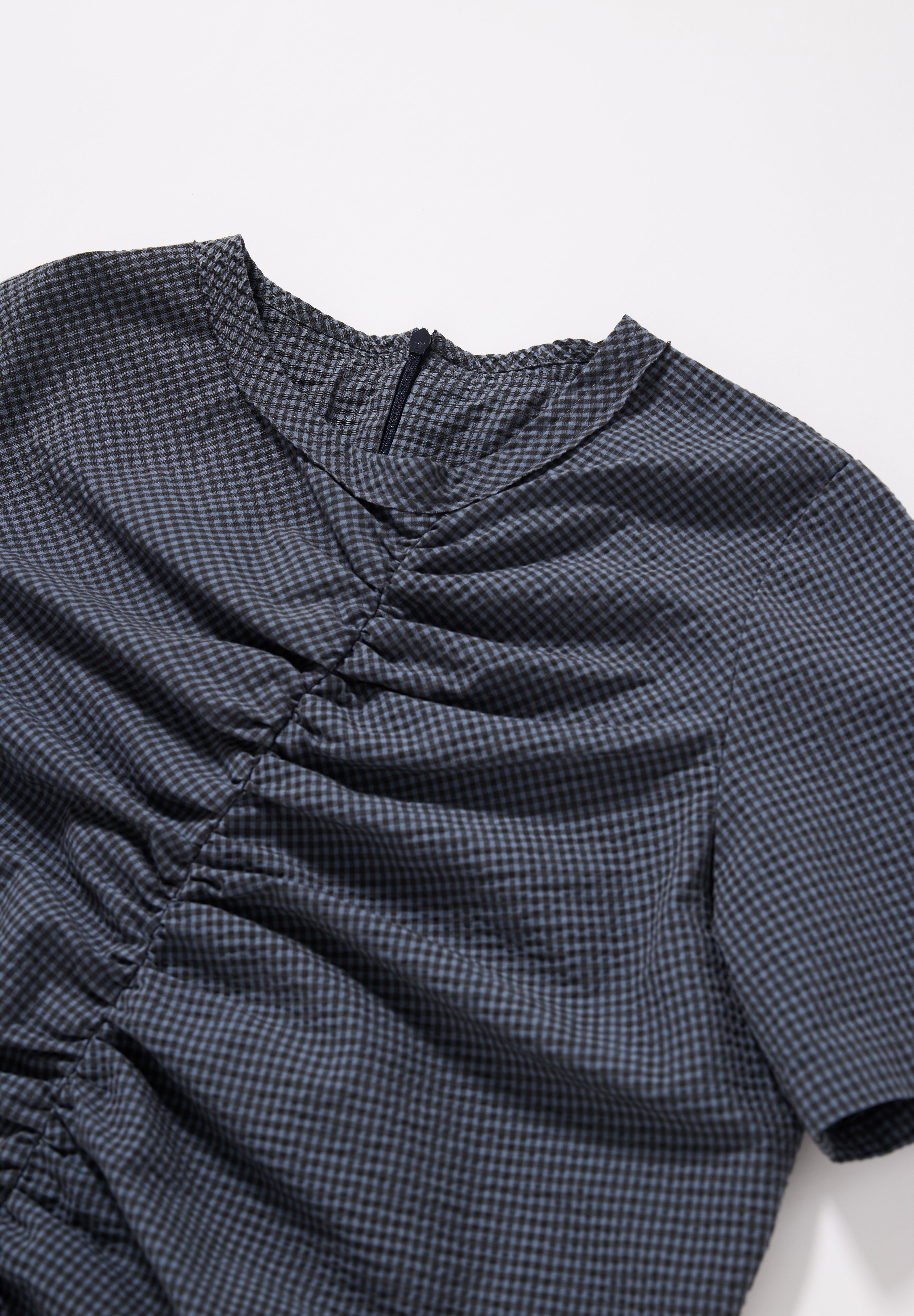 Whisper Top - Ink Gingham
