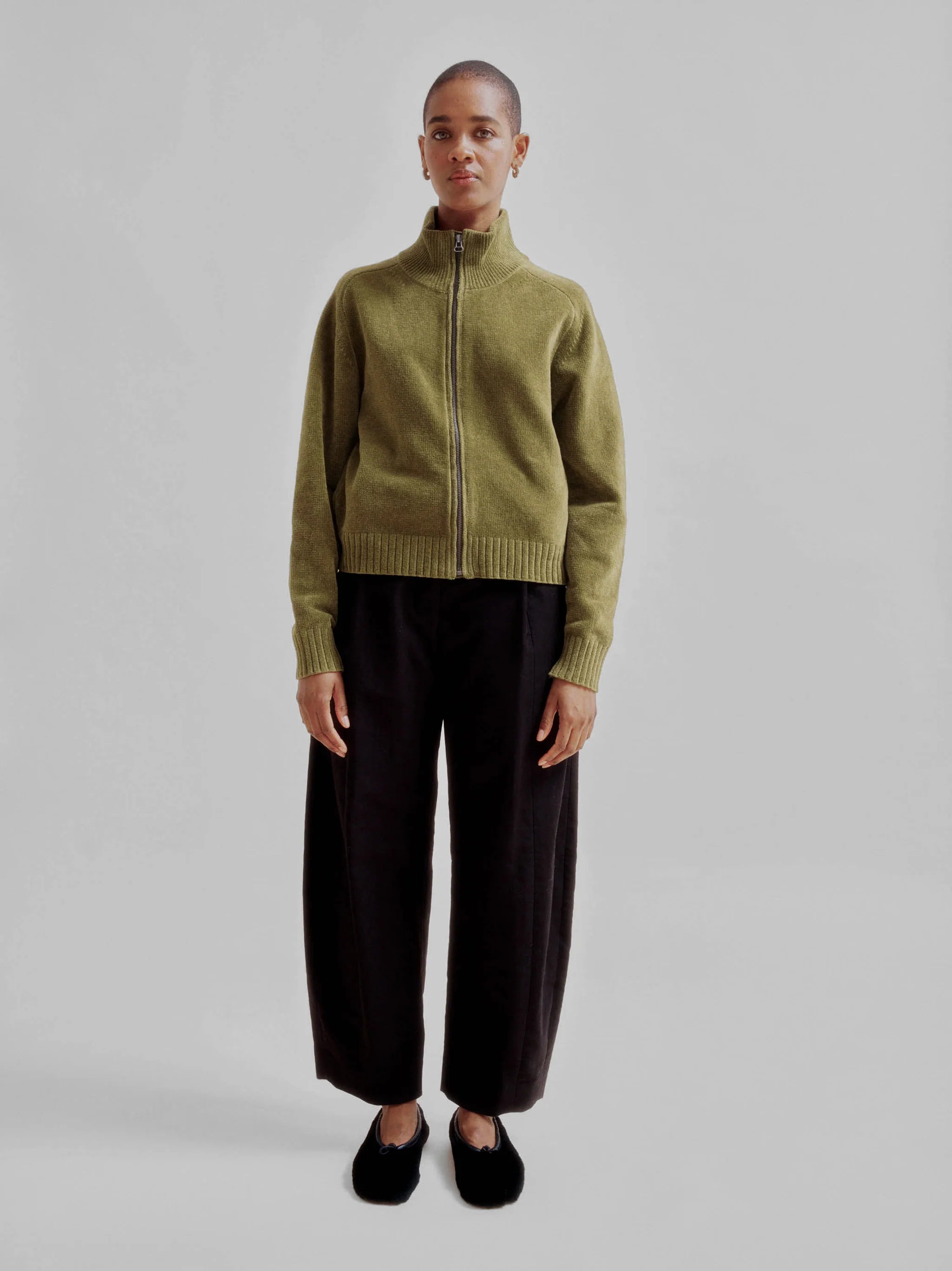 Zip-Up Jacket - Pickle