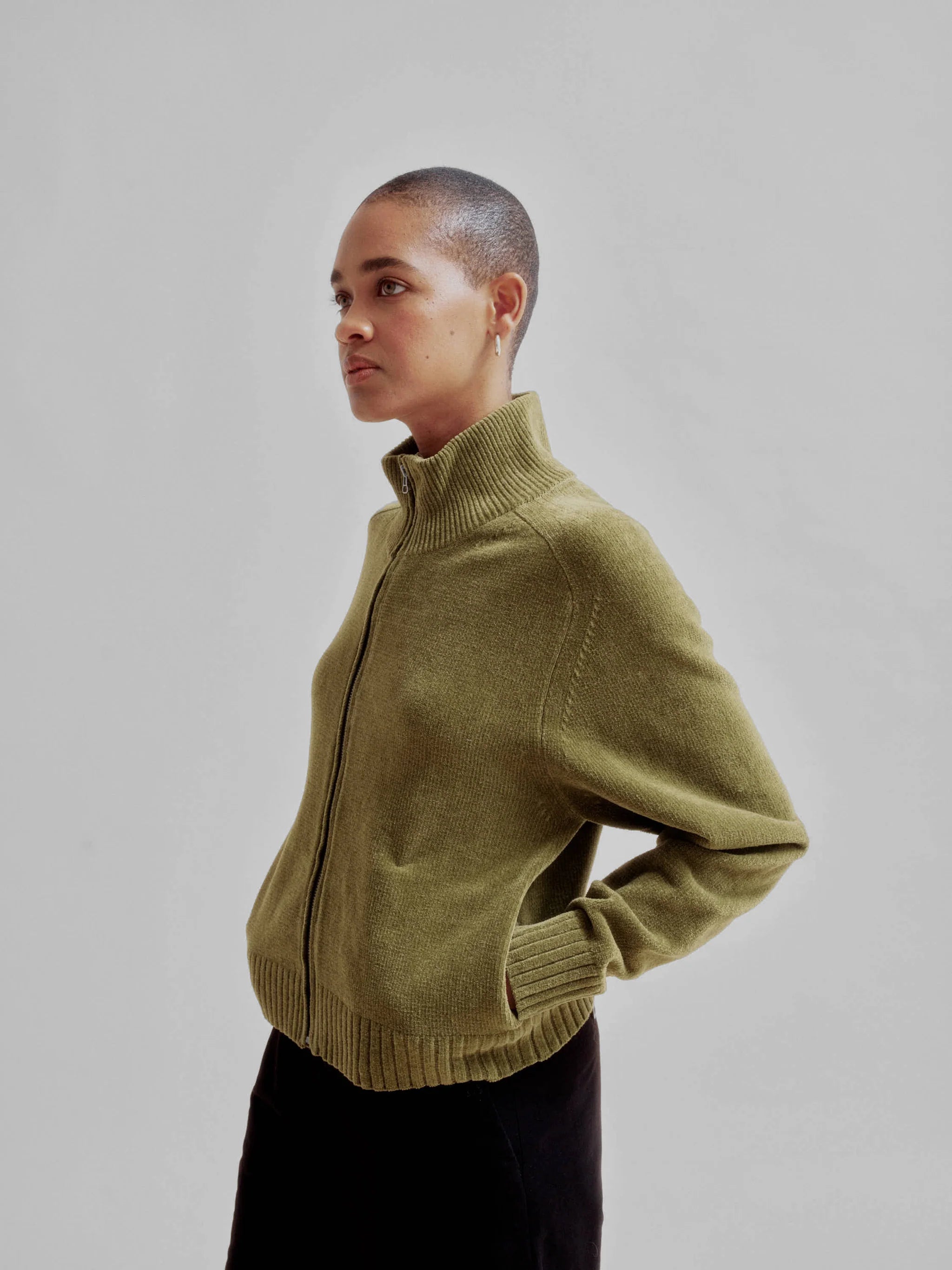 Zip-Up Jacket - Pickle