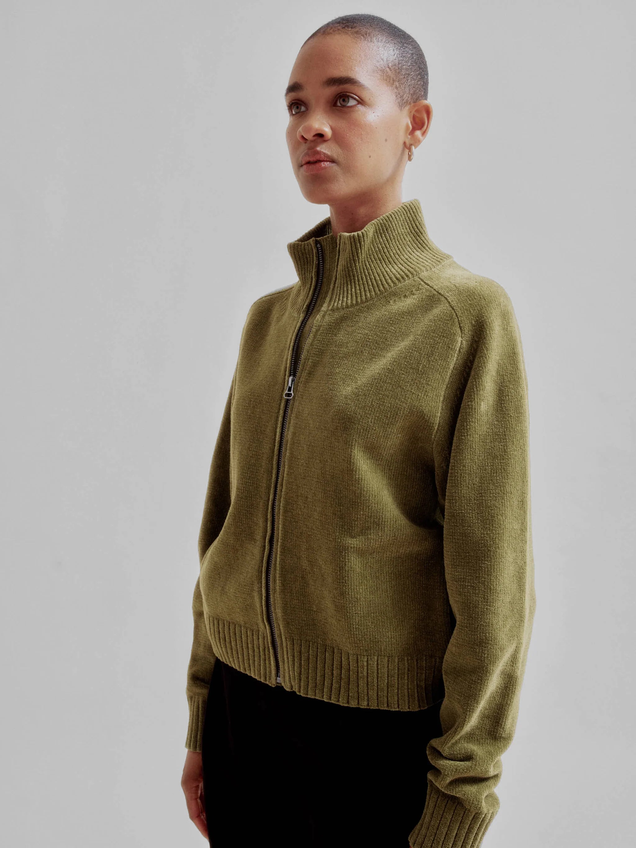 Zip-Up Jacket - Pickle
