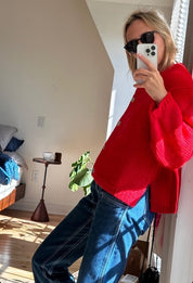 Sheba Cardigan Sweater- Habanero