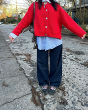 Sheba Cardigan Sweater- Habanero