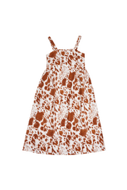 Menina Dress Cotton/Linen - Cow Print