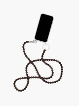 Handykette 10mm Phone Necklace - Brown-Black
