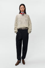 Merino Wool Marled Sweater