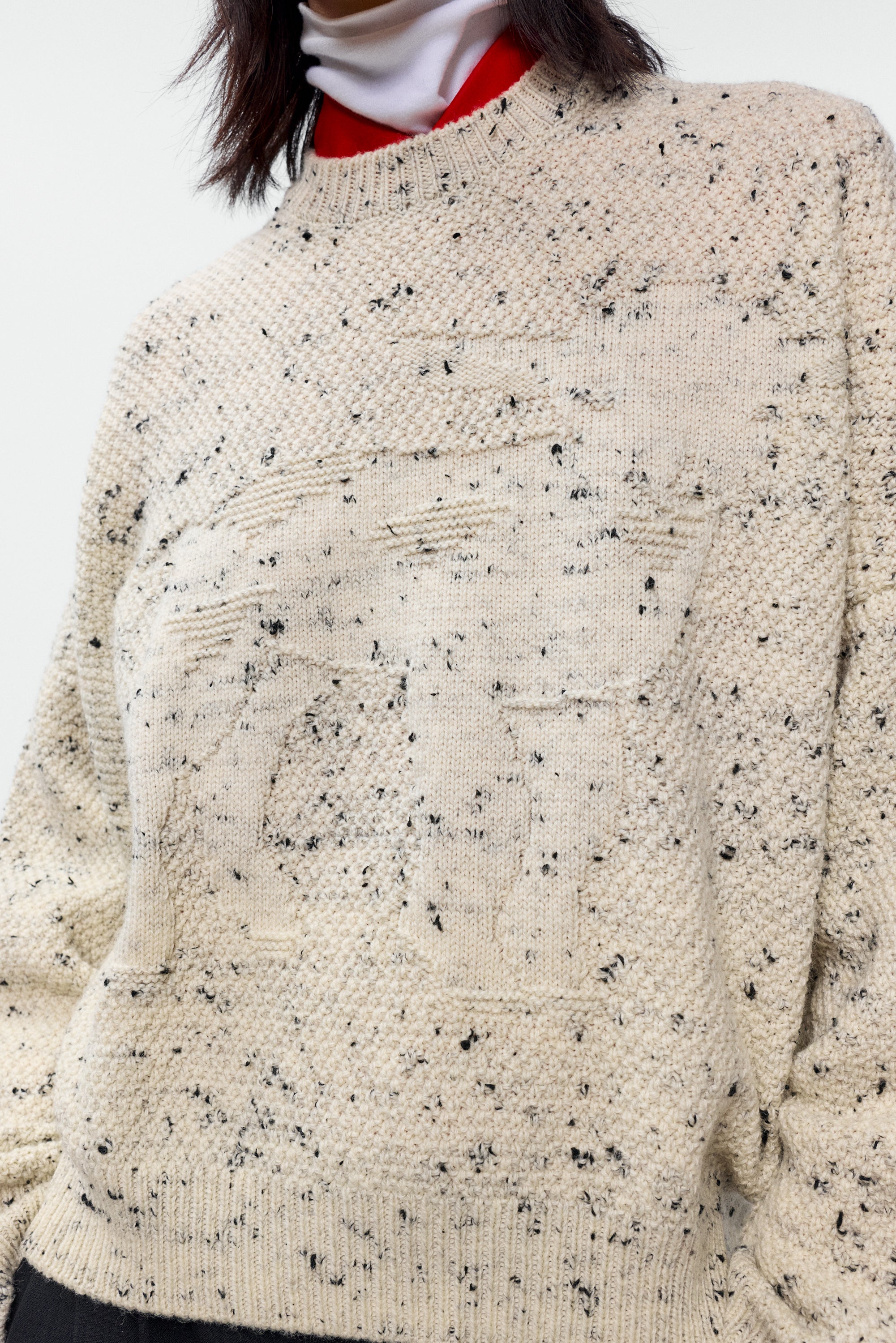 Merino Wool Marled Sweater