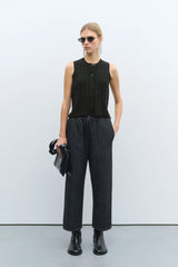 Denim Relaxed Pants Black