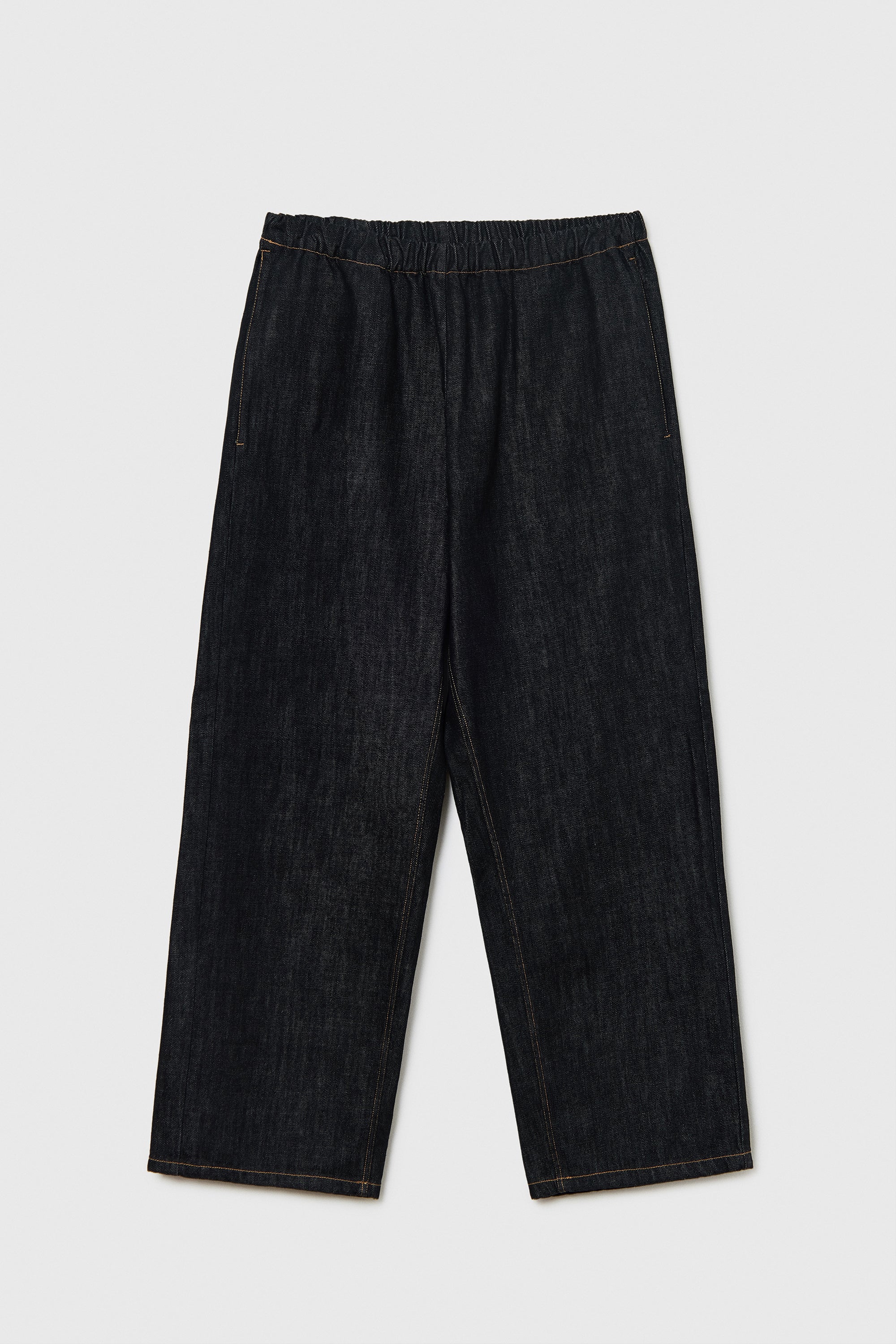 Denim Relaxed Pants Black