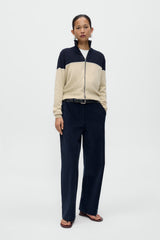 Low Rise Corduroy Pants - Navy