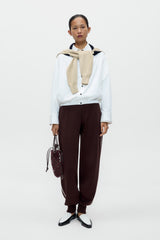 Organic Cotton Sporty Pants - Brown