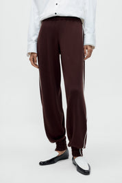 Organic Cotton Sporty Pants - Brown