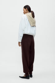 Organic Cotton Sporty Pants - Brown