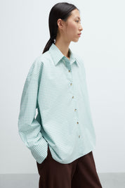 Oversized Shirt - Vichy Green