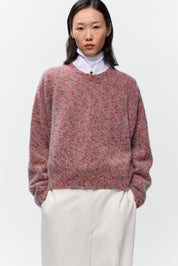 Speckled Crewneck Sweater - Malva