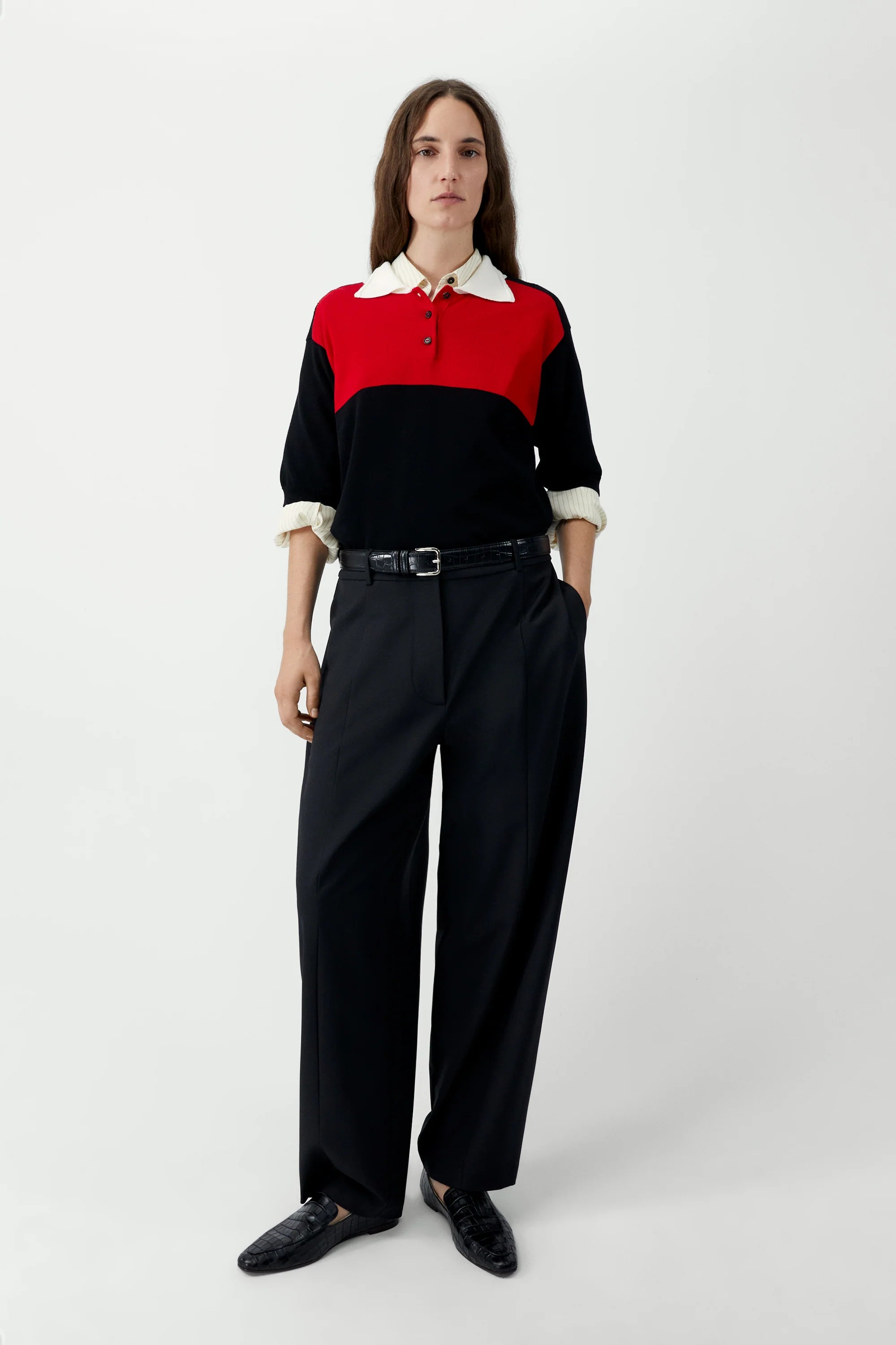 cordera-ss26-organic-cotton-colorblock-polo-black-1.webp