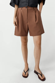 Tailored Shorts - Clove