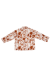 Homer Buttondown Cotton/Linen -  Cow Print