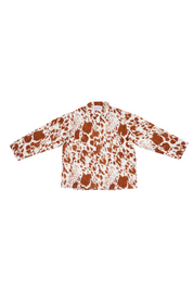 Homer Buttondown Cotton/Linen -  Cow Print