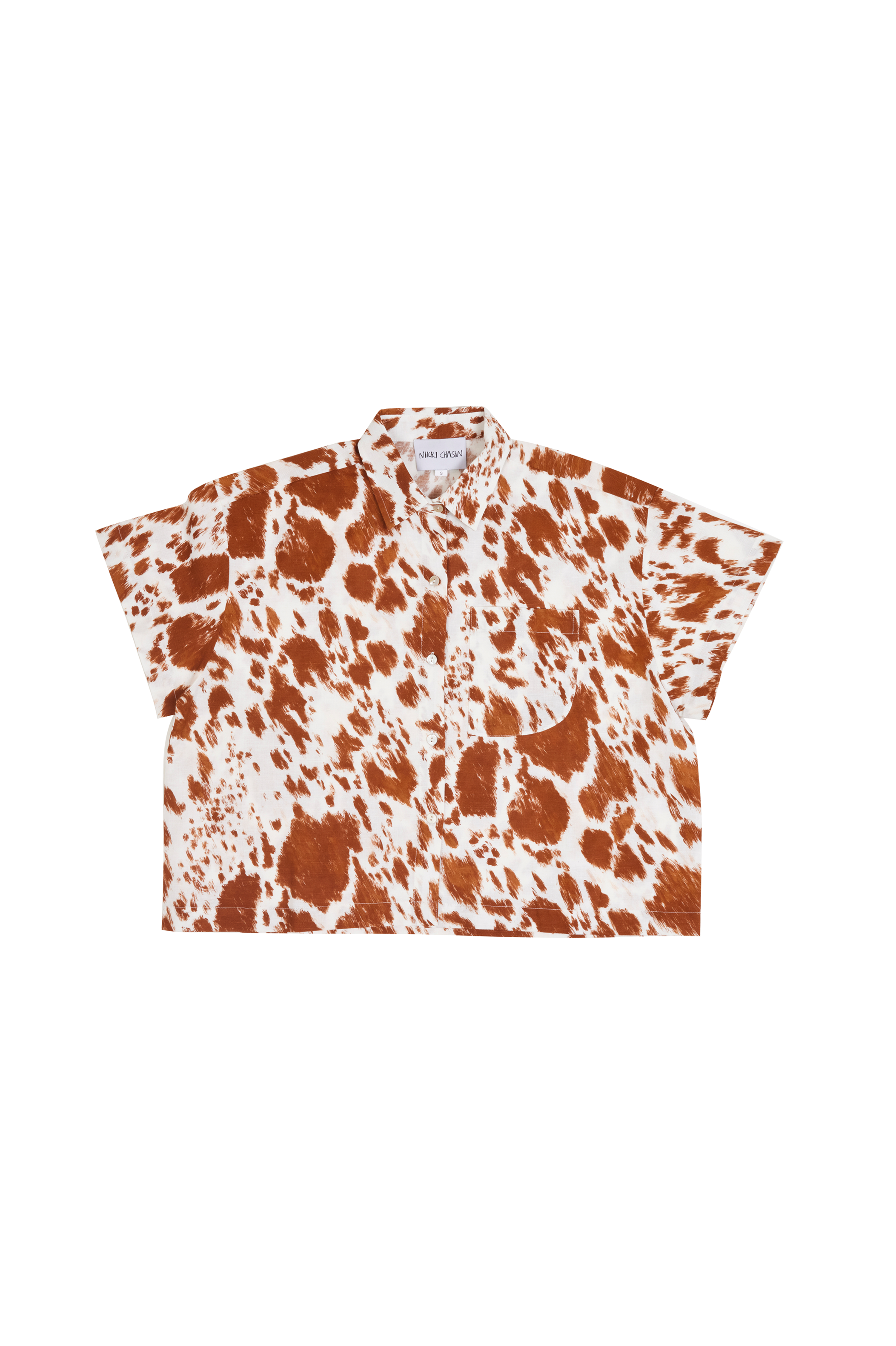 Corso Buttondown Cotton/Linen - Impressionist Cow