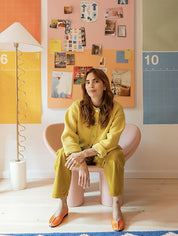 Shiloh Cotton Cardigan - Lemon