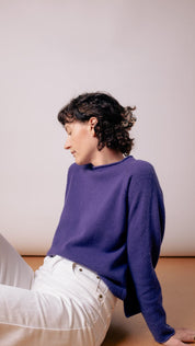Iris Rollneck Pullover - Viola