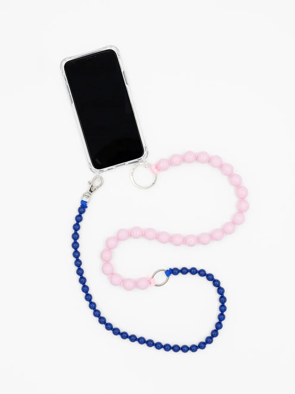 Ina Seifart Doppelhandykette long phone necklace in Rose/Blue