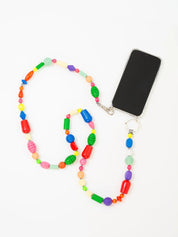 Ina Seifart Perlenmix long phone necklace in Multimix