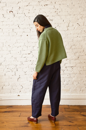 Shiloh Cotton Cardigan - Grasshopper
