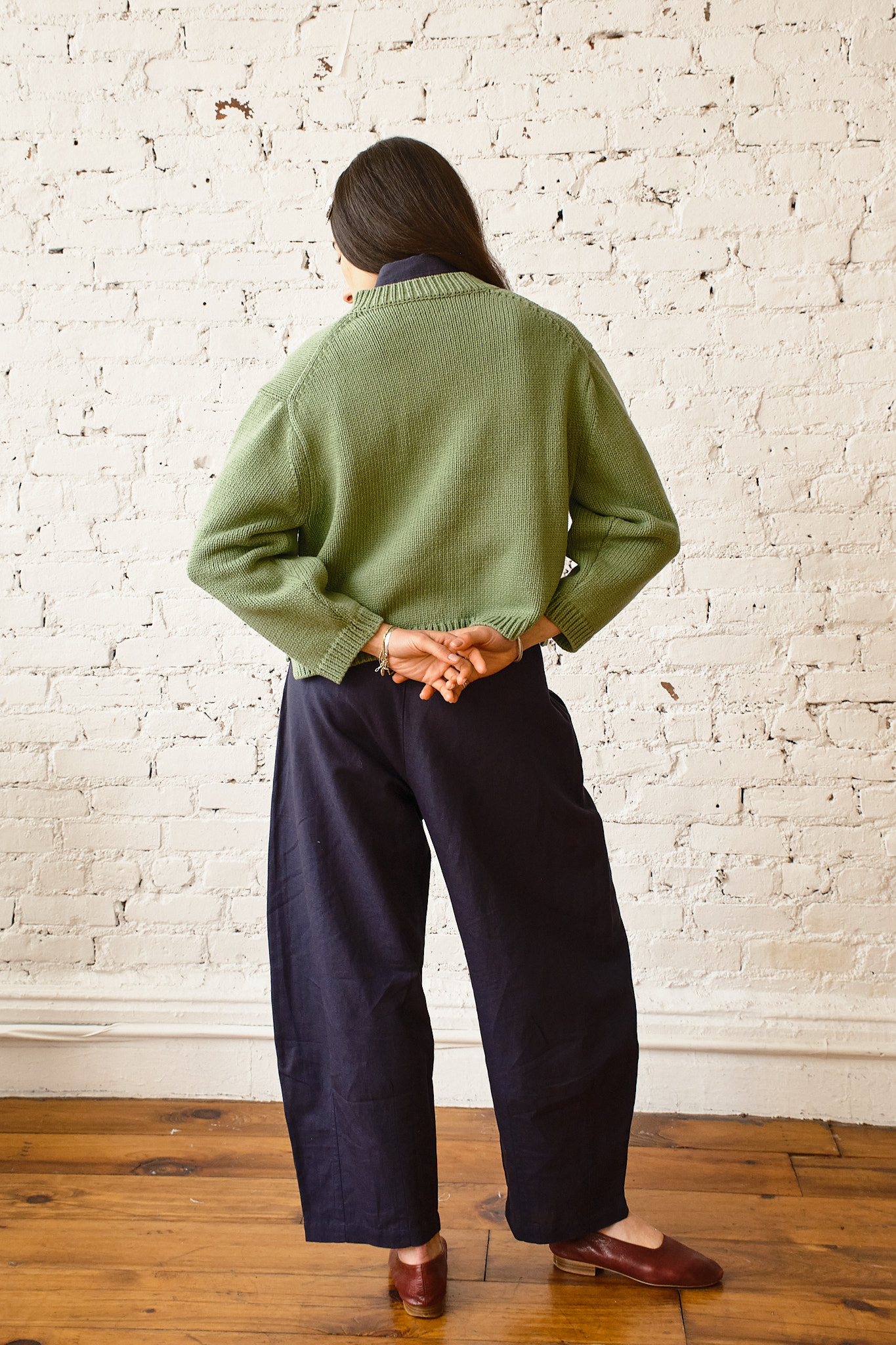 Shiloh Cotton Cardigan - Grasshopper