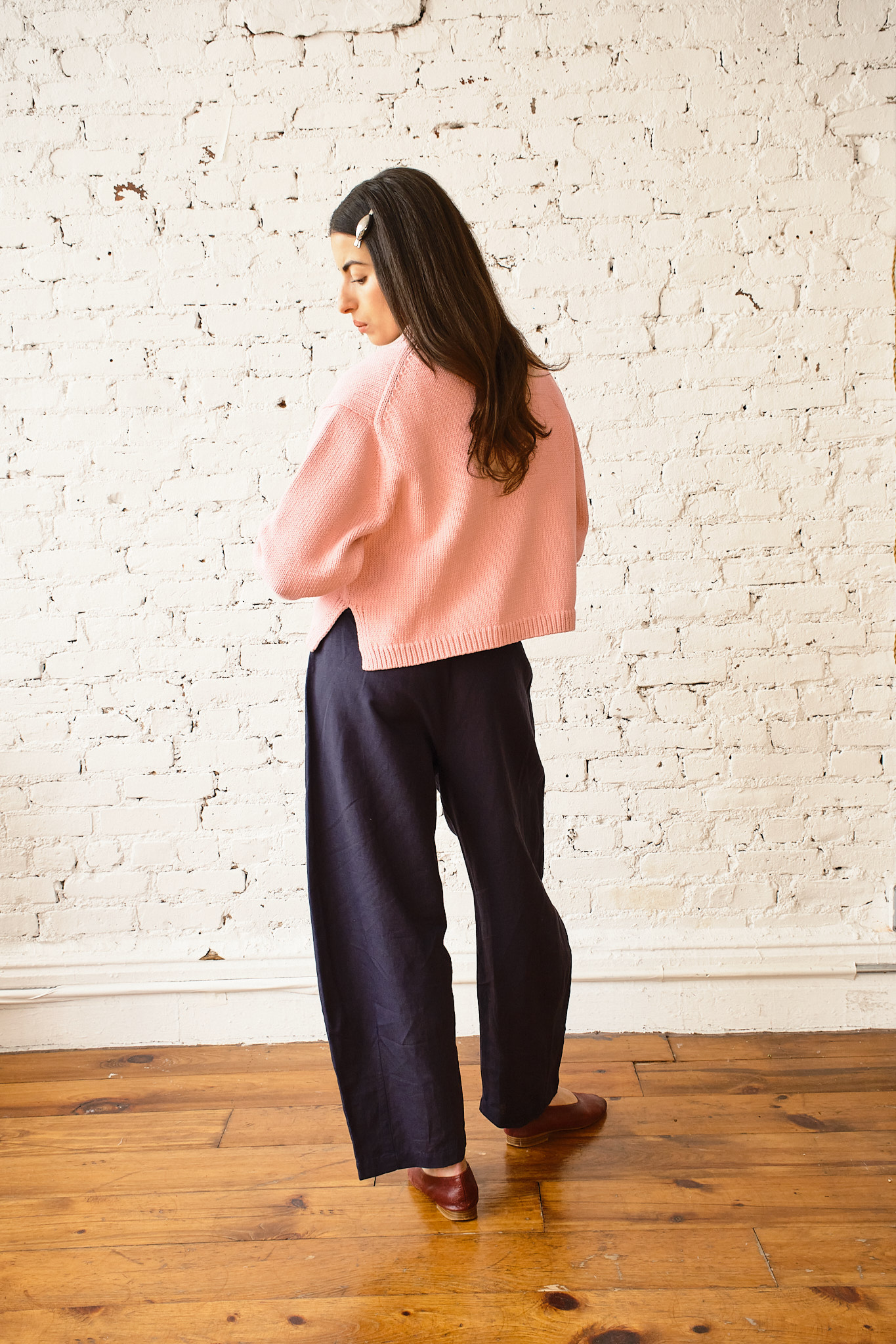 Shiloh Cotton Cardigan - Pink Powder