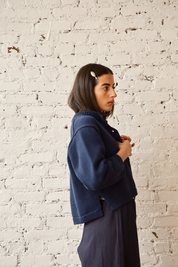Shiloh Cotton Cardigan - Navy