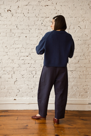 Shiloh Cotton Cardigan - Navy