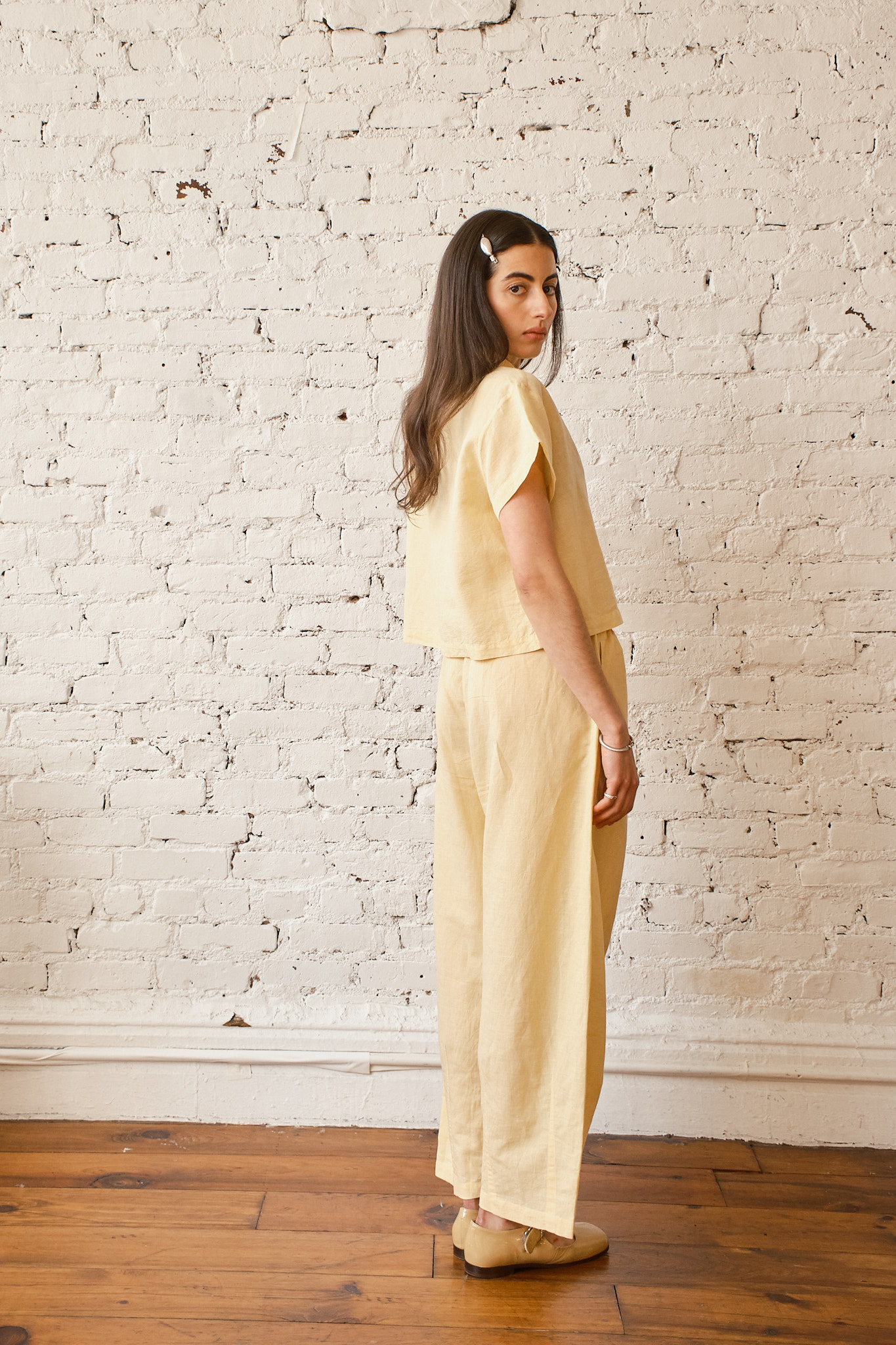Corso Buttondown Cotton/Linen - Butter