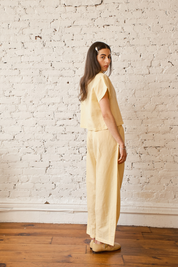 Corso Buttondown Cotton/Linen - Butter