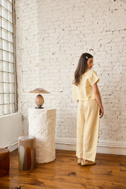 Corso Buttondown Cotton/Linen - Butter