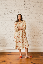 Ballad Dress - Fruit Bell Tomato/Cream