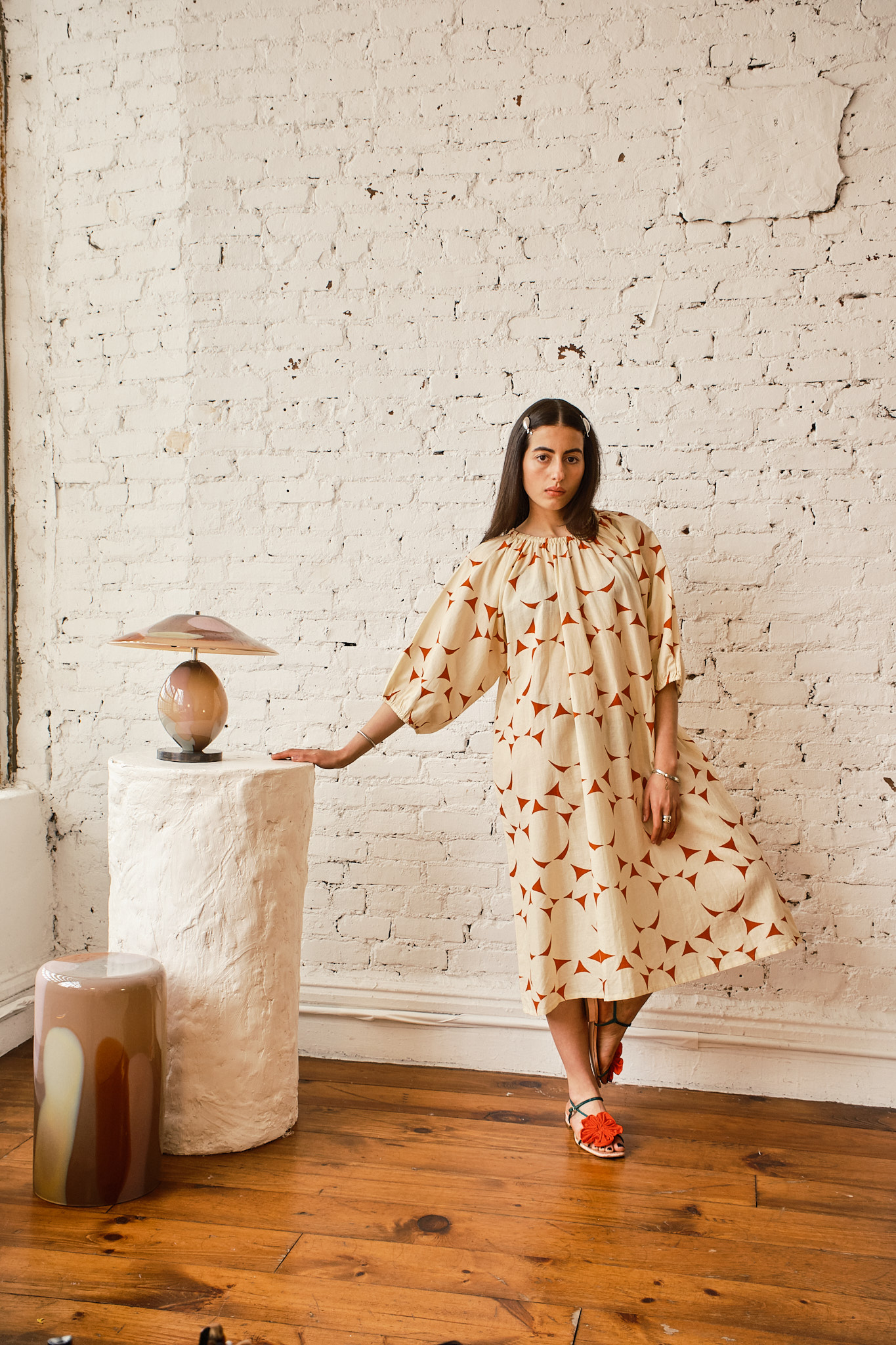 Ballad Dress - Fruit Bell Tomato/Cream