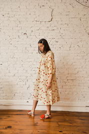 Ballad Dress - Fruit Bell Tomato/Cream