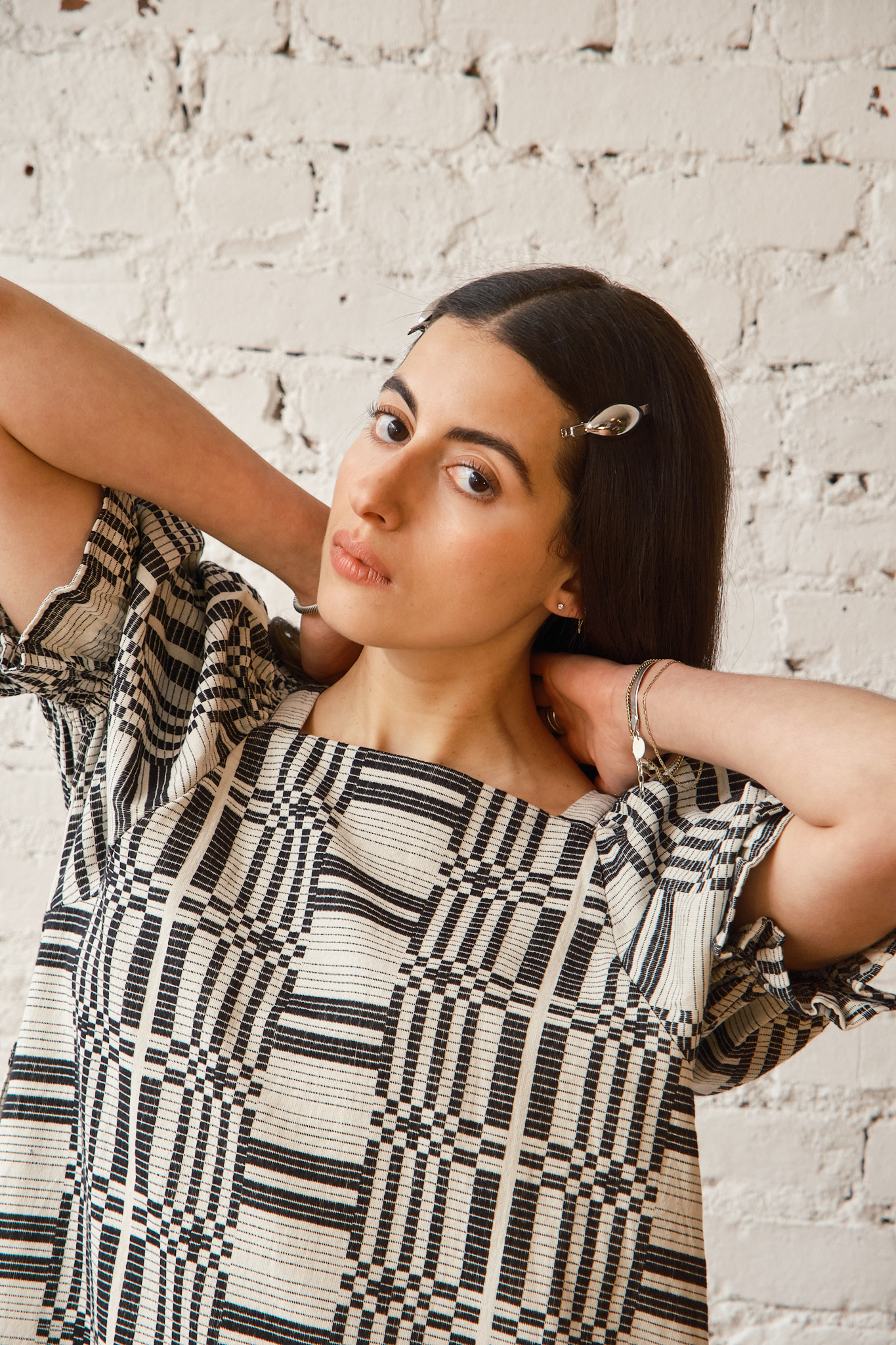 Nikki Chasin x The House That Lars Built Zoom Dress in Licorice Astrid Weave
