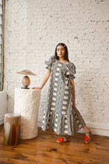 Nikki Chasin x The House That Lars Built Zoom Dress in Licorice Astrid Weave