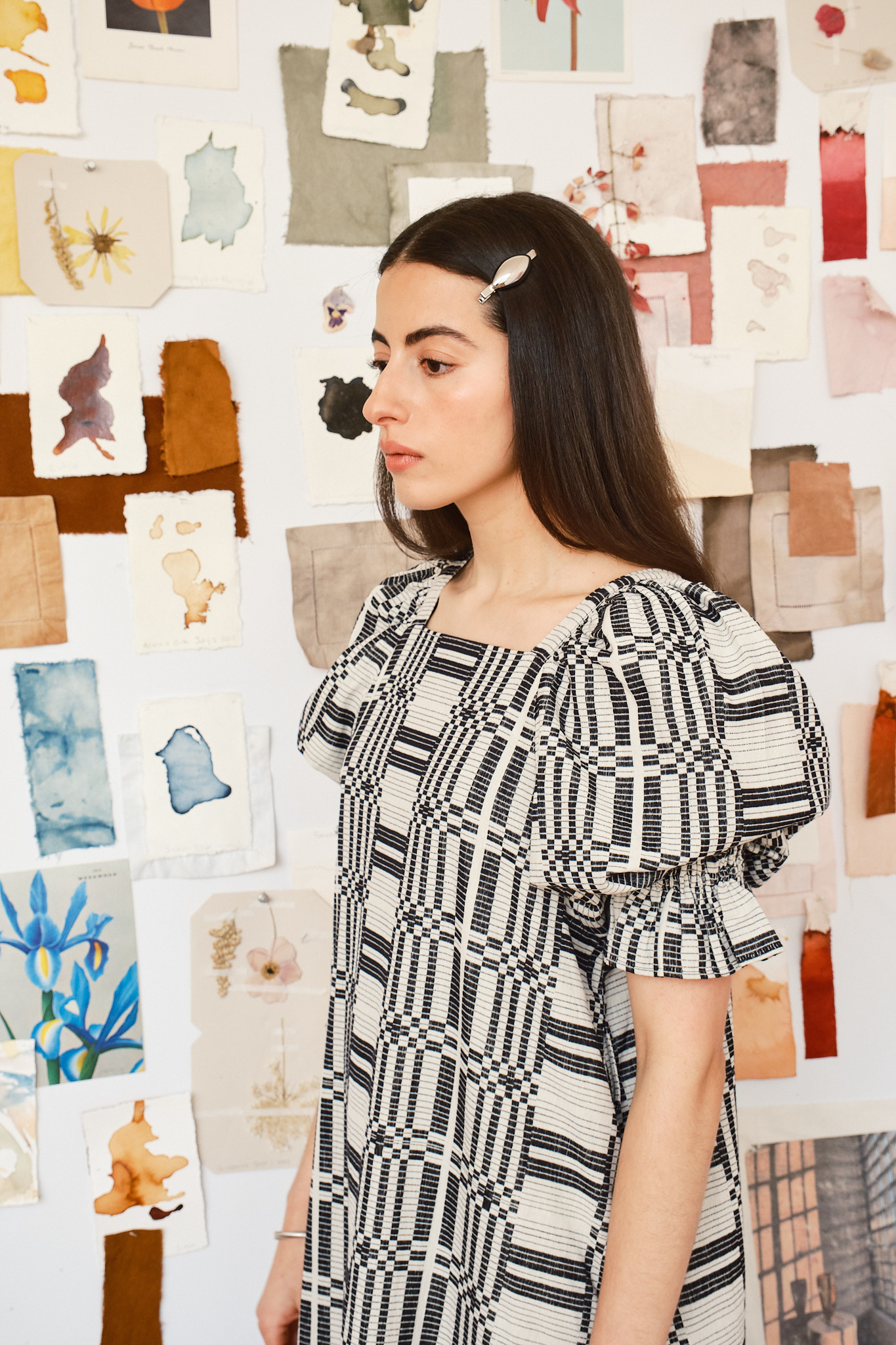 Nikki Chasin x The House That Lars Built Zoom Dress in Licorice Astrid Weave