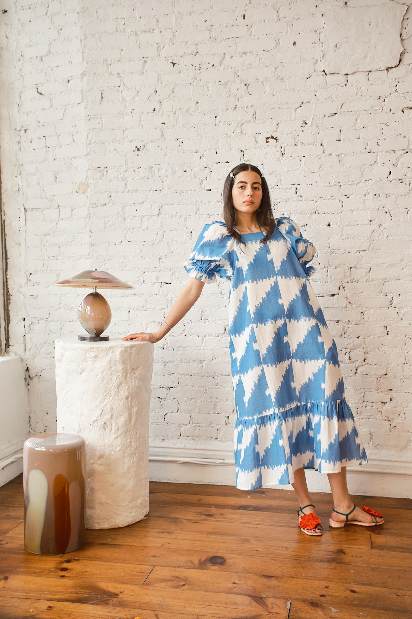Zoom Dress - Houndstooth Marine, view 5