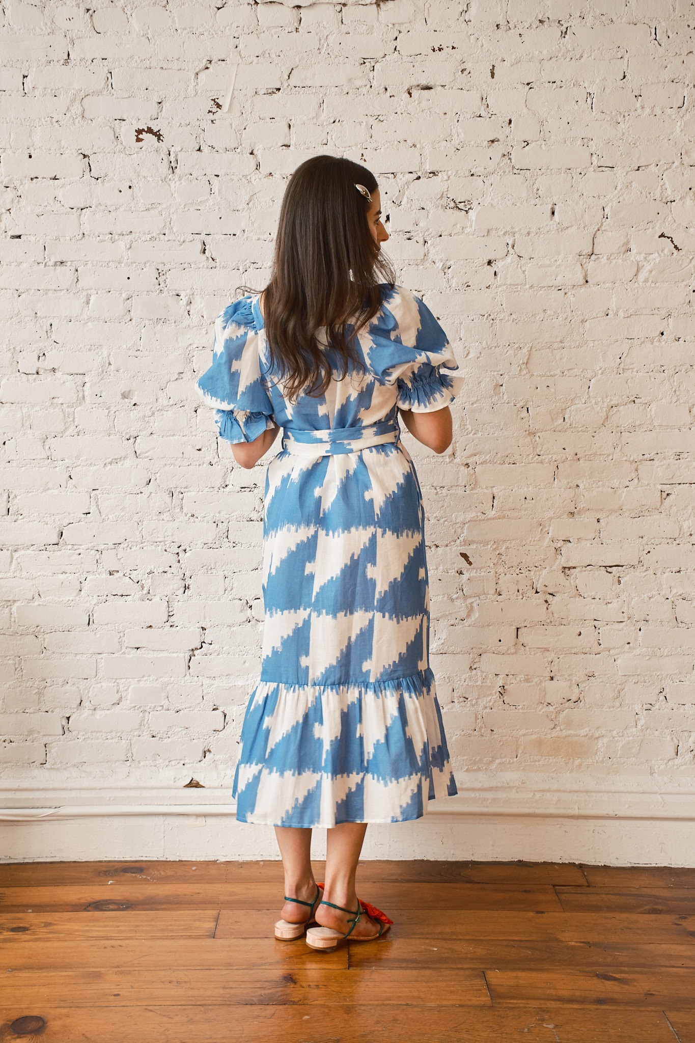Zoom Dress - Houndstooth Marine