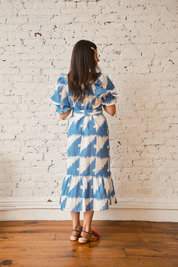 Zoom Dress - Houndstooth Marine