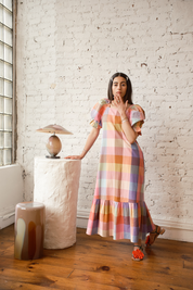 Nikki Chasin x The House That Lars Built Zoom Dress in Midsommar Plaid