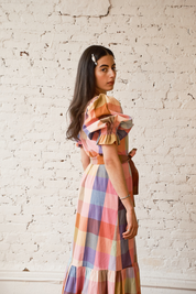 Nikki Chasin x The House That Lars Built Zoom Dress in Midsommar Plaid