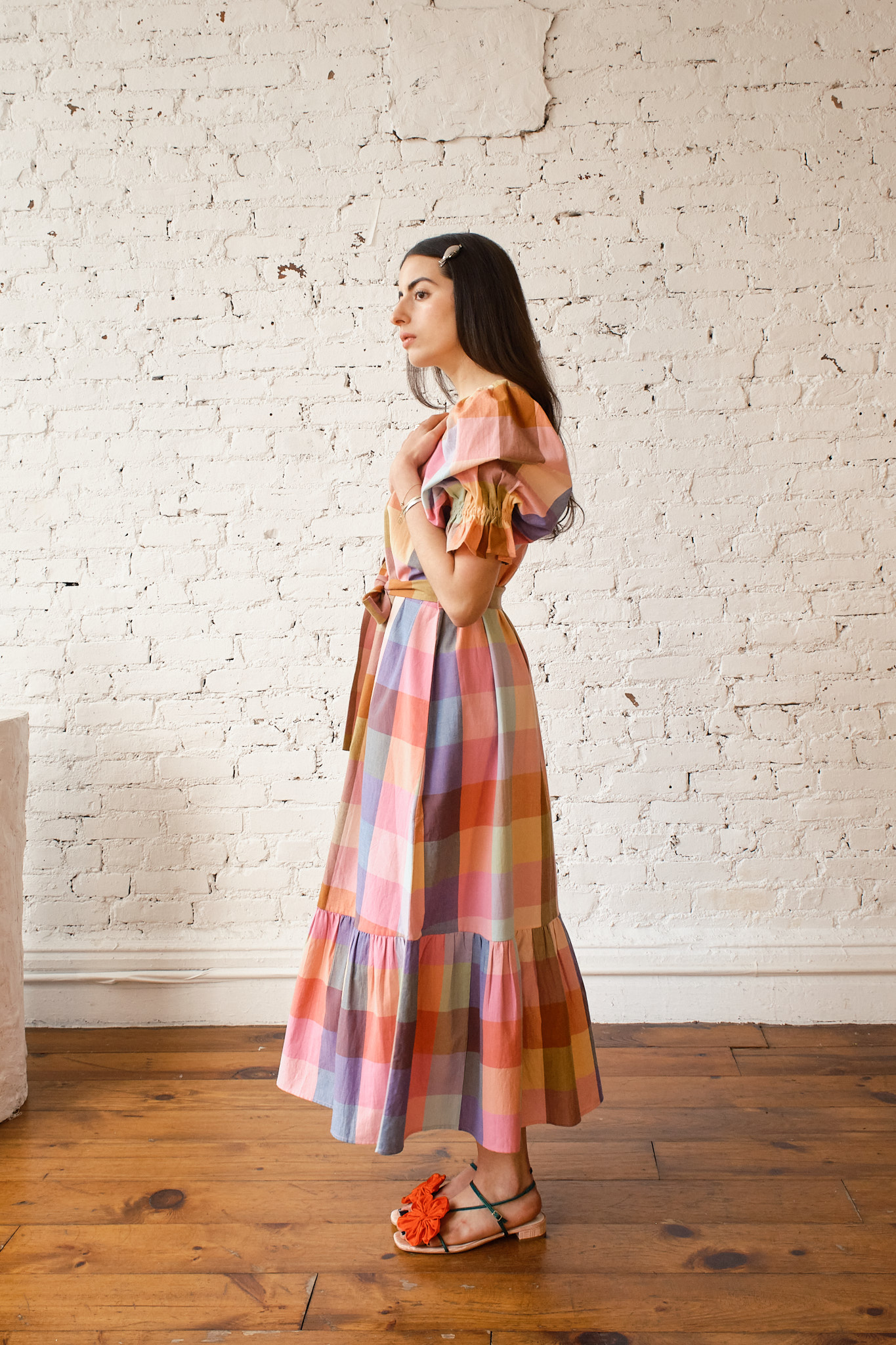 Nikki Chasin x The House That Lars Built Zoom Dress in Midsommar Plaid