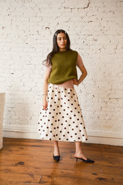 Sabine Alpaca Sweater Vest - Chartreuse