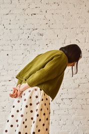 Sheba Cardigan Sweater - Chartreuse